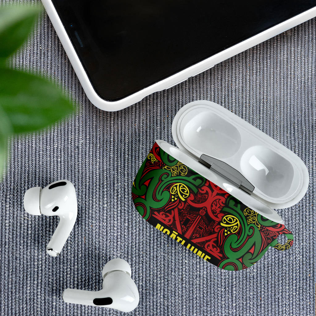 Aotearoa Iwi Ngati Hine AirPods Case Maori Wharenui House Tribal Pattern