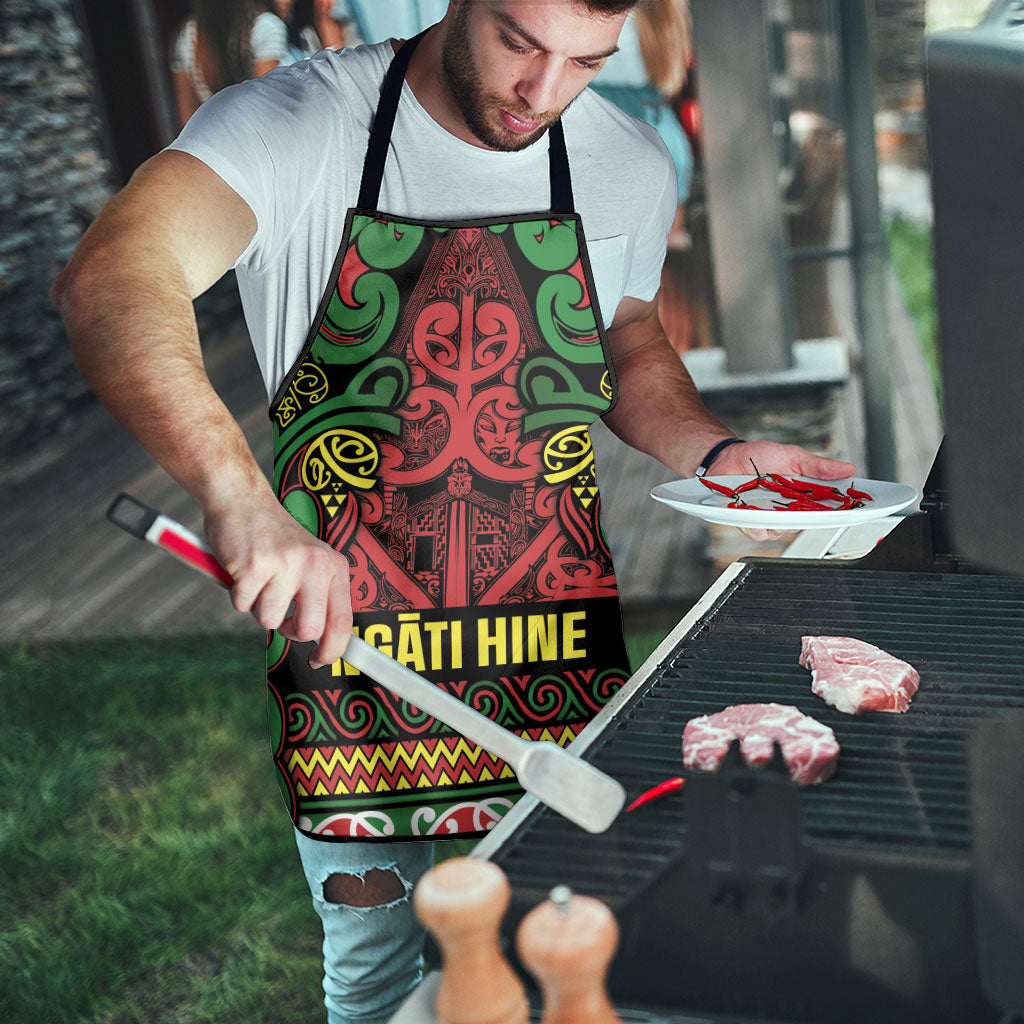 Aotearoa Iwi Ngati Hine Apron Maori Wharenui House Tribal Pattern