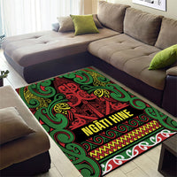 Aotearoa Iwi Ngati Hine Area Rug Maori Wharenui House Tribal Pattern