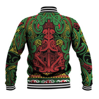 Aotearoa Iwi Ngati Hine Baseball Jacket Maori Wharenui House Tribal Pattern