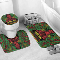 Aotearoa Iwi Ngati Hine Bathroom Set Maori Wharenui House Tribal Pattern