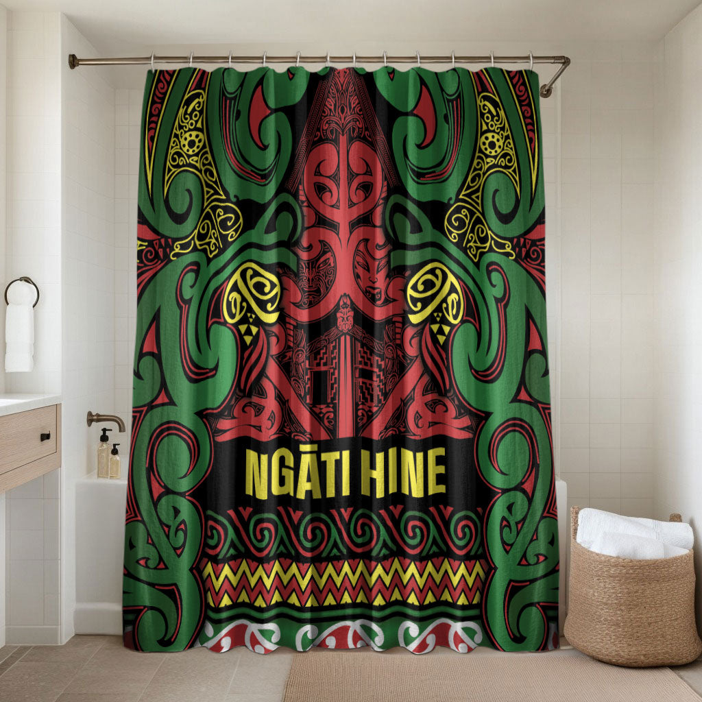 Aotearoa Iwi Ngati Hine Bathroom Set Maori Wharenui House Tribal Pattern