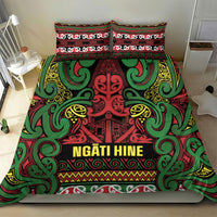 Aotearoa Iwi Ngati Hine Bedding Set Maori Wharenui House Tribal Pattern