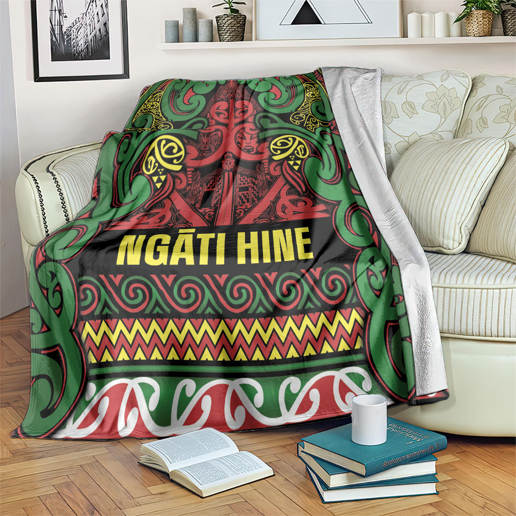Aotearoa Iwi Ngati Hine Blanket Maori Wharenui House Tribal Pattern