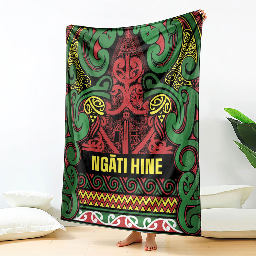 Aotearoa Iwi Ngati Hine Blanket Maori Wharenui House Tribal Pattern