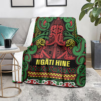 Aotearoa Iwi Ngati Hine Blanket Maori Wharenui House Tribal Pattern