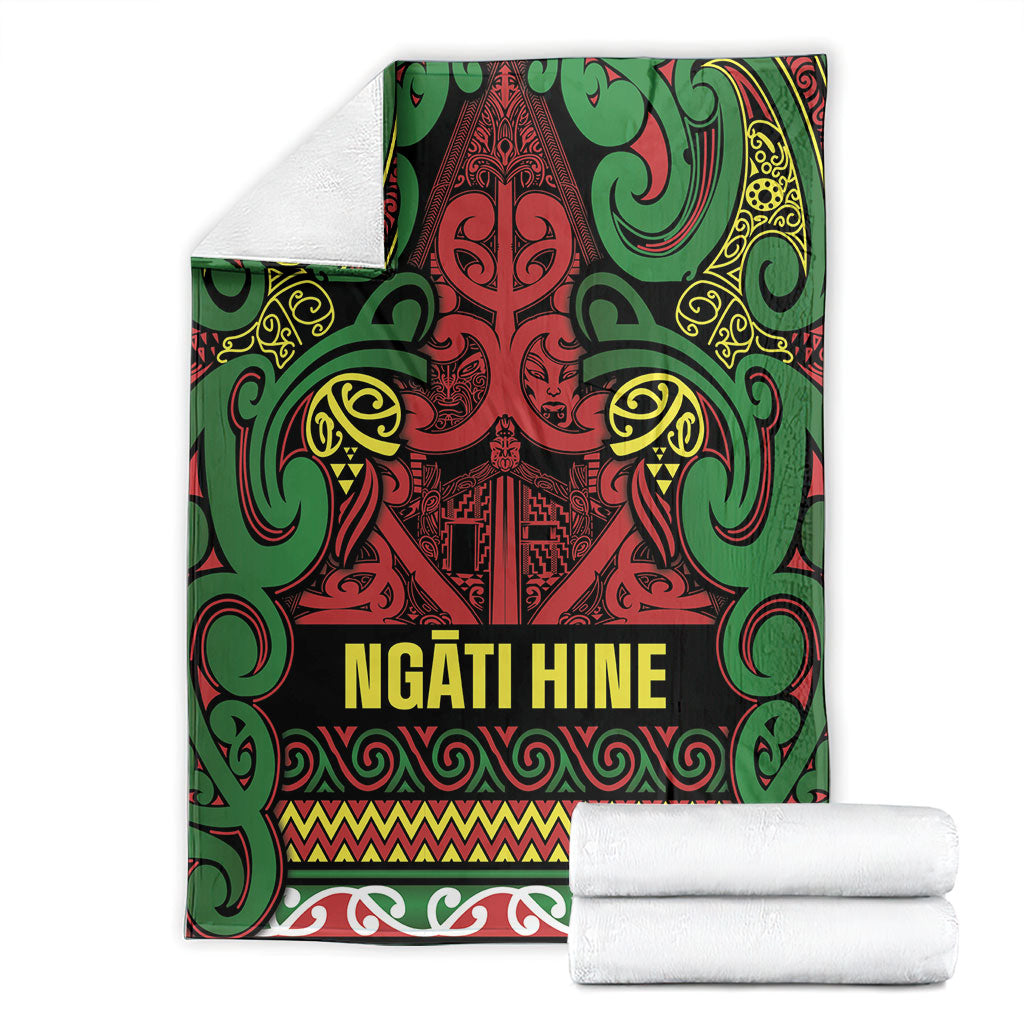Aotearoa Iwi Ngati Hine Blanket Maori Wharenui House Tribal Pattern