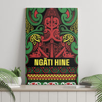 Aotearoa Iwi Ngati Hine Canvas Wall Art Maori Wharenui House Tribal Pattern