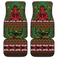 Aotearoa Iwi Ngati Hine Car Mats Maori Wharenui House Tribal Pattern