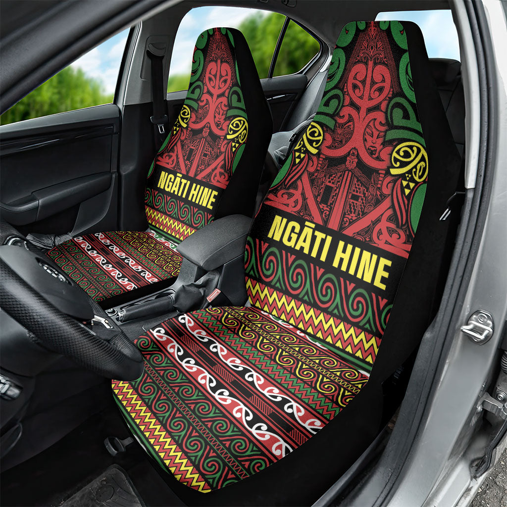 Aotearoa Iwi Ngati Hine Car Seat Cover Maori Wharenui House Tribal Pattern