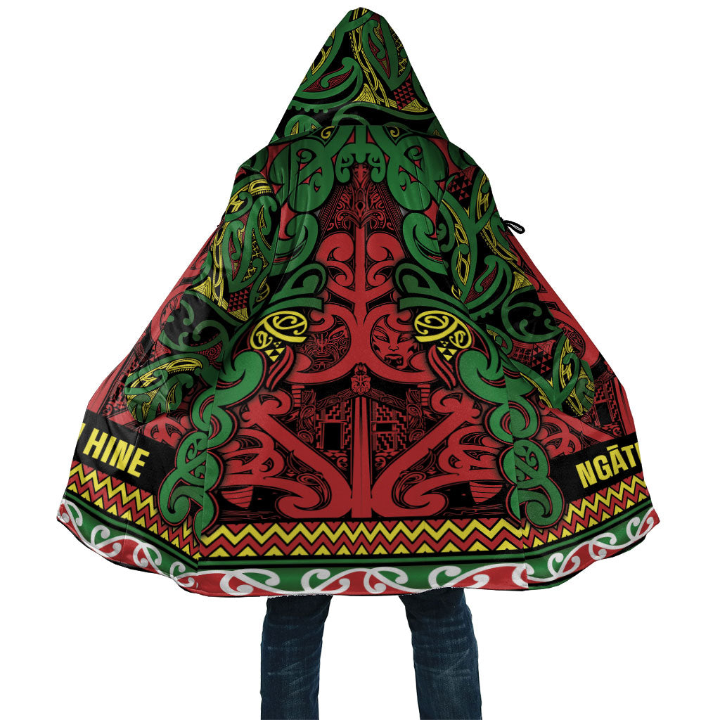 Aotearoa Iwi Ngati Hine Cloak Maori Wharenui House Tribal Pattern