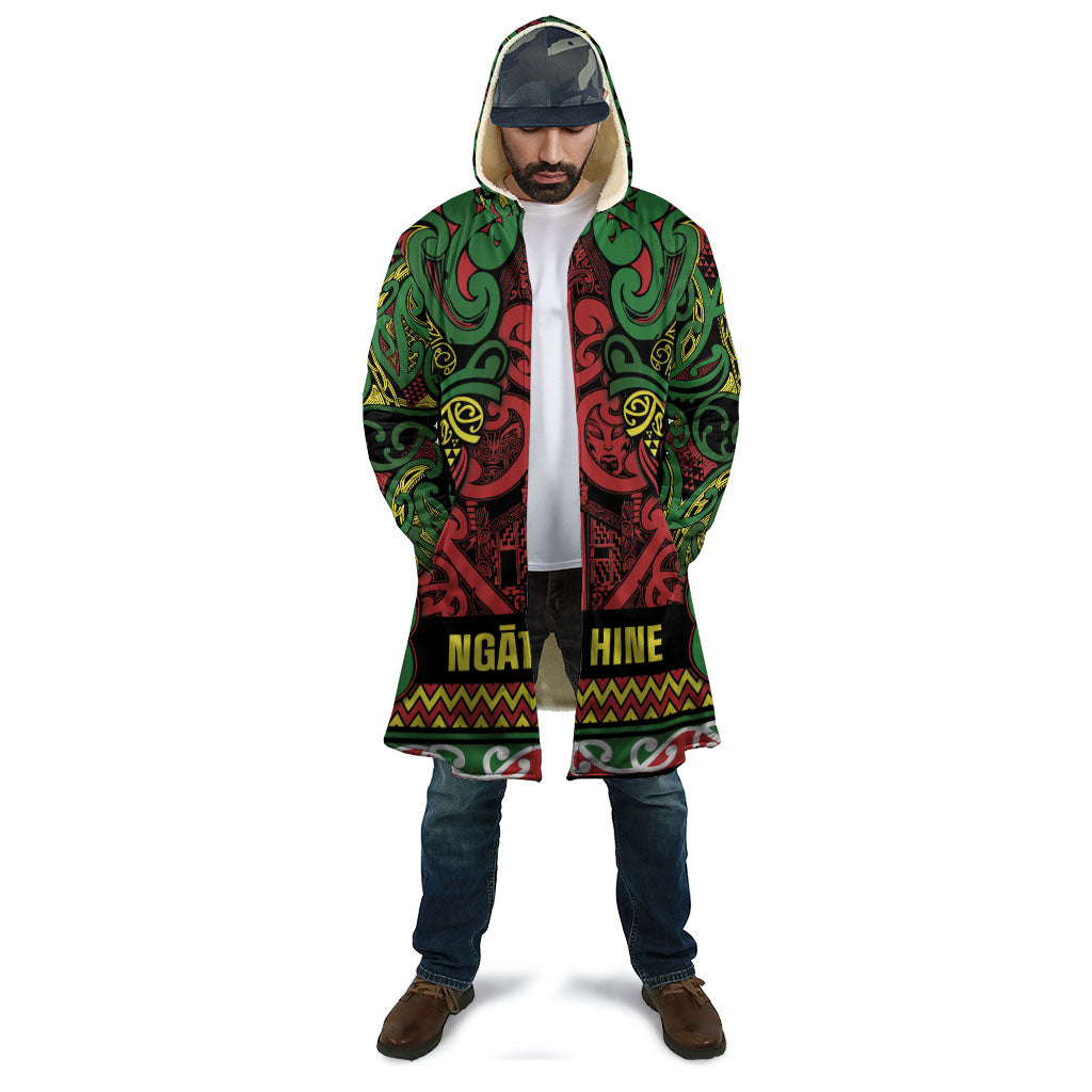 Aotearoa Iwi Ngati Hine Cloak Maori Wharenui House Tribal Pattern