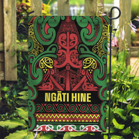 Aotearoa Iwi Ngati Hine Garden Flag Maori Wharenui House Tribal Pattern