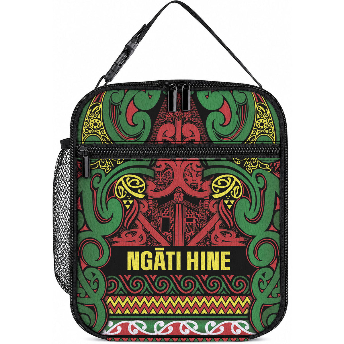 Aotearoa Iwi Ngati Hine Lunch Bag Maori Wharenui House Tribal Pattern