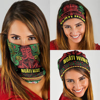 Aotearoa Iwi Ngati Hine Neck Gaiter Maori Wharenui House Tribal Pattern