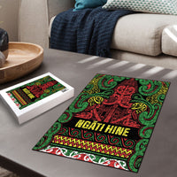 Aotearoa Iwi Ngati Hine Puzzle Maori Wharenui House Tribal Pattern