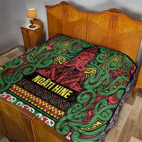 Aotearoa Iwi Ngati Hine Quilt Maori Wharenui House Tribal Pattern