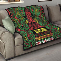 Aotearoa Iwi Ngati Hine Quilt Maori Wharenui House Tribal Pattern