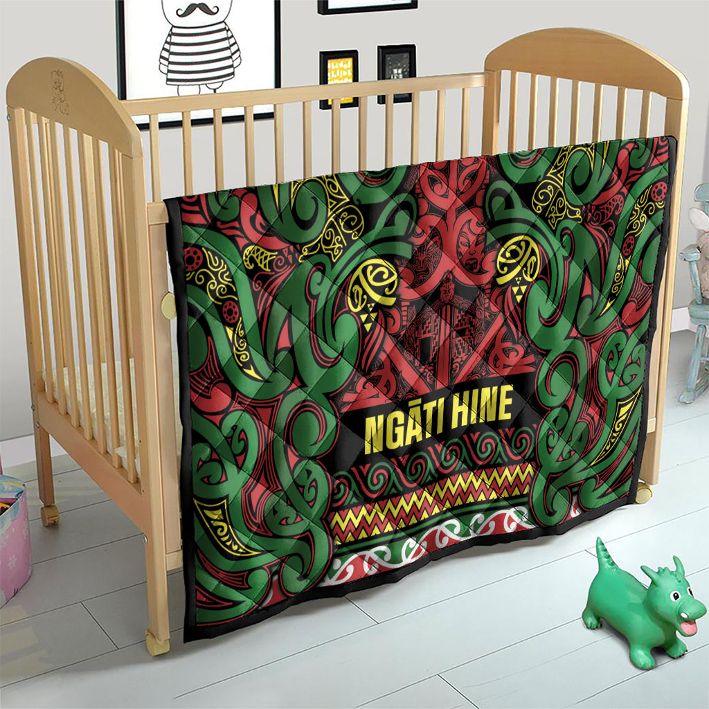 Aotearoa Iwi Ngati Hine Quilt Maori Wharenui House Tribal Pattern