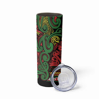 Aotearoa Iwi Ngati Hine Skinny Tumbler Maori Wharenui House Tribal Pattern