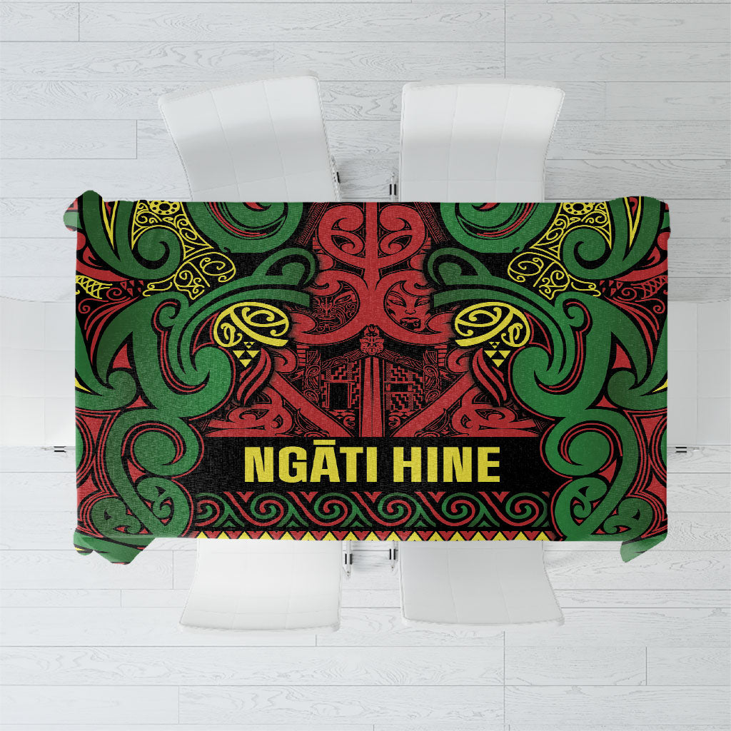 Aotearoa Iwi Ngati Hine Tablecloth Maori Wharenui House Tribal Pattern