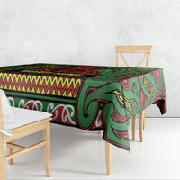 Aotearoa Iwi Ngati Hine Tablecloth Maori Wharenui House Tribal Pattern