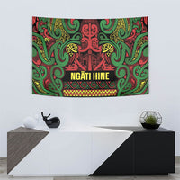 Aotearoa Iwi Ngati Hine Tapestry Maori Wharenui House Tribal Pattern