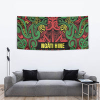 Aotearoa Iwi Ngati Hine Tapestry Maori Wharenui House Tribal Pattern