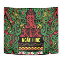 Aotearoa Iwi Ngati Hine Tapestry Maori Wharenui House Tribal Pattern