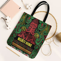 Aotearoa Iwi Ngati Hine Tote Bag Maori Wharenui House Tribal Pattern