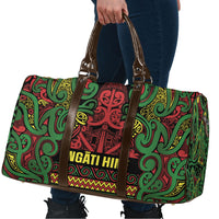 Aotearoa Iwi Ngati Hine Travel Bag Maori Wharenui House Tribal Pattern