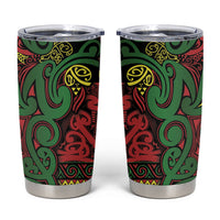 Aotearoa Iwi Ngati Hine Tumbler Cup Maori Wharenui House Tribal Pattern