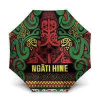 Aotearoa Iwi Ngati Hine Umbrella Maori Wharenui House Tribal Pattern