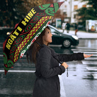 Aotearoa Iwi Ngati Hine Umbrella Maori Wharenui House Tribal Pattern