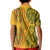 Africa Dashiki Kid Polo Shirt African Tribal Art Mixed Polynesian Tattoo Gold Color Unique LT9 - Polynesian Pride