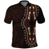 Africa Dashiki Polo Shirt African Tribal Art Mixed Polynesian Tattoo Red Color Unique LT9 Red - Polynesian Pride