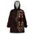 Africa Dashiki Wearable Blanket Hoodie African Tribal Art Mixed Polynesian Tattoo Red Color Unique LT9 One Size Red - Polynesian Pride