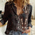 Africa Dashiki Women Casual Shirt African Tribal Art Mixed Polynesian Tattoo Red Color Unique LT9 Female Red - Polynesian Pride