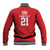 Custom Mate Ma'a Tonga Heritage Baseball Jacket Pacific Tribal Rugby Red Edition - Polynesian Pride