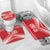 Custom Mate Ma'a Tonga Heritage Bathroom Set Pacific Tribal Rugby Red Edition - Polynesian Pride