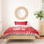 Custom Mate Ma'a Tonga Heritage Bedding Set Pacific Tribal Rugby Red Edition - Polynesian Pride