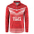 Custom Mate Ma'a Tonga Heritage Button Sweatshirt Pacific Tribal Rugby Red Edition - Polynesian Pride