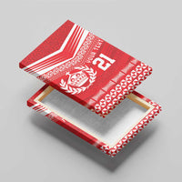 Custom Mate Ma'a Tonga Heritage Canvas Wall Art Pacific Tribal Rugby Red Edition - Polynesian Pride