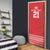 Custom Mate Ma'a Tonga Heritage Door Cover Pacific Tribal Rugby Red Edition - Polynesian Pride
