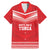 Custom Mate Ma'a Tonga Heritage Family Matching Mermaid Dress and Hawaiian Shirt Pacific Tribal Rugby Red Edition - Polynesian Pride