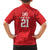 Custom Mate Ma'a Tonga Heritage Family Matching Off The Shoulder Long Sleeve Dress and Hawaiian Shirt Pacific Tribal Rugby Red Edition - Polynesian Pride