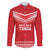 Custom Mate Ma'a Tonga Heritage Family Matching Short Sleeve Bodycon Dress and Hawaiian Shirt Pacific Tribal Rugby Red Edition - Polynesian Pride