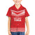 Custom Mate Ma'a Tonga Heritage Family Matching Short Sleeve Bodycon Dress and Hawaiian Shirt Pacific Tribal Rugby Red Edition - Polynesian Pride