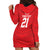 Custom Mate Ma'a Tonga Heritage Hoodie Dress Pacific Tribal Rugby Red Edition - Polynesian Pride