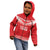 Custom Mate Ma'a Tonga Heritage Kid Hoodie Pacific Tribal Rugby Red Edition - Polynesian Pride